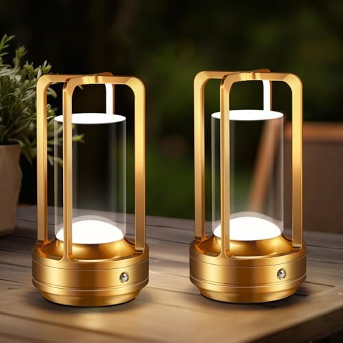 Rechargeable Table Lamp for Outdoor Indoor Portable Lamp with 3 Colors