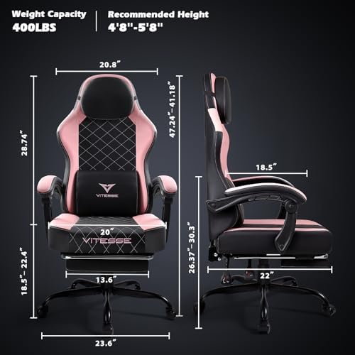 PUKAMI Ergonomic Gaming Chair for Adults