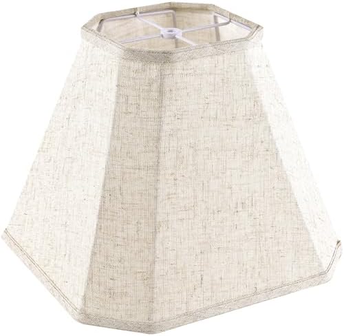 GO&SO Beige Bell Lamp Shades 1Pc,6.5" x 13" x 10.5",Linen Lampshade