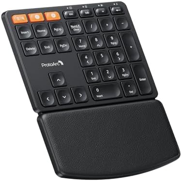 ProtoArc EK04 N Ergonomic Number Pad and EM01 NL Trackball Mouse
