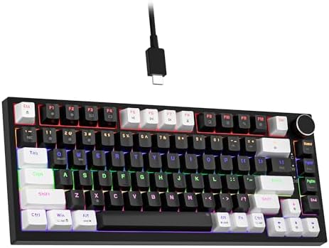 Newmen GM326 Mechanical Keyboard,75% Percent Gaming Keyboard,Wired Keyboard