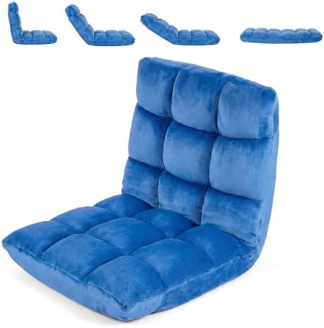 COSTWAY Floor Chair, 14 Positions Adjustable Floor Gaming Chair