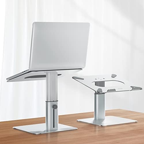 BESIGN LSX6N Laptop Stand, Ergonomic Adjustable Notebook Riser, Computer Holder, Laptop Mount Compatible with 10-15.6" Laptops, Silver
