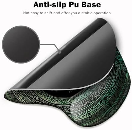 Ergonomic Mouse Pad with Wrist Support,Mouse Pad with Wrist Rest and Coaster Set,Office Supplies Non-Slip Mouse Pads for Desk, Non-Slip Comfortable,Rug
