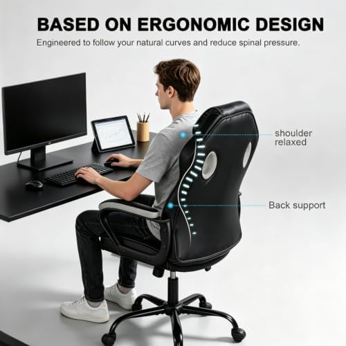 3 IN 1 Gaming Office Study Chair, Breathable Mesh Back Computer Desk Chair