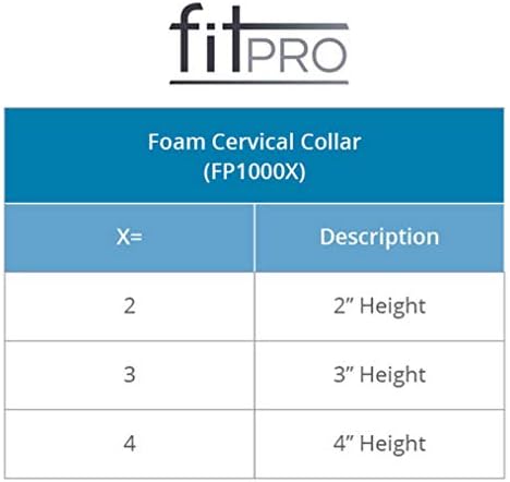 3" Foam Cervical Collar, Amazon Exclusive Brand, White -FP10003
