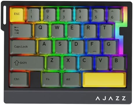 AJAZZ AK029 Magnetic Switch One Handed Gaming Keyboard, Hall Effect Rapid Trigger Mechanical Keypad with SOCD & DKS, 8KHz Polling Rate, 29 Keys Mini Ergonomic Gaming Keyboard for FPS Gamers, PC