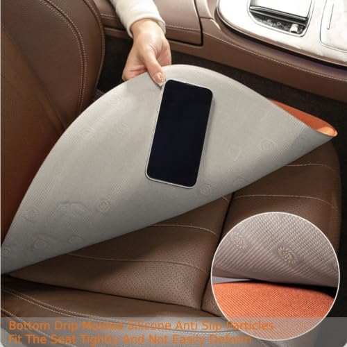 Car Seat Cushion Protector, 2Pcs Memory Foam Bottom Seat Covers Pad