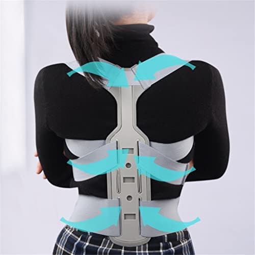 Invisible Chest Posture Corrector Scoliosis Back Brace Spine Belt Shoulder Support Poor Posture Correction Belt(Small) (Gray,Small)