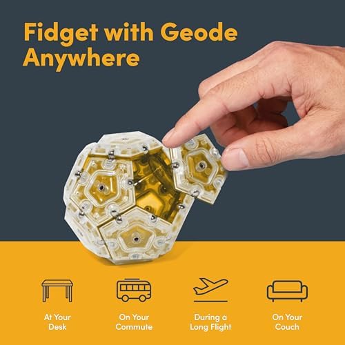 Speks Geode Magnetic Sensory Sphere, Stress Relief Tool, Executive Desk Toy