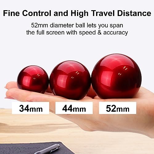 ELECOM Huge Trackball Mouse, Wired, Finger-Operated M-HT1URBK