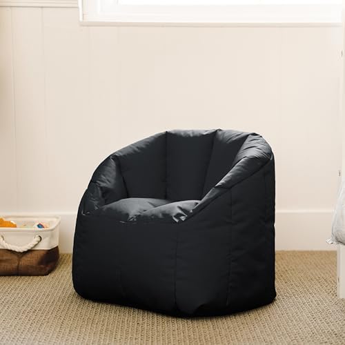Big Joe Milano Kid's Smartmax Black Beanbag Chair
