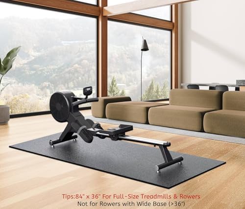 GymCope Treadmill Mat for Hardwood Floor Carpet 7'x3'/6'x3'/6'x2.5'/4'x2'