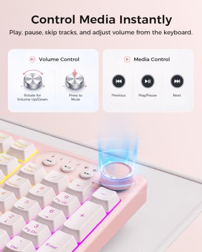 seenda Wireless Bluetooth Keyboard and Mouse, Multi-Mode Backlit, Ergonomic