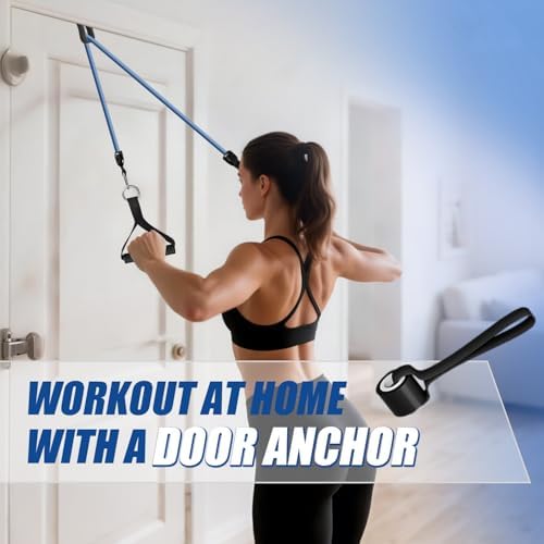 WHATAFIT Resistance Bands with Handles, 150 lb Exercise Bands Set