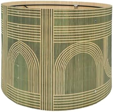 Modern lamp Shade Bamboo Material Art Deco 11.8 * 9.05Inch