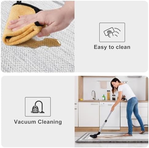 KIMODE Anti Fatigue Kitchen Mats for Floor 2 Piece, Cushioned Kitchen Rugs