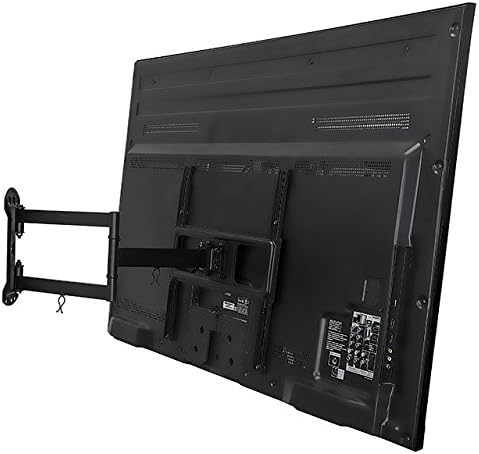 Mount-It! Full Motion Articulating TV Wall Mount for 32-55 Inch TVs – 24" Long Arm Extension, Swivel Tilt & Rotate, Single-Stud Install, Cable Management, VESA 75x75-400x400mm, Holds up to 77 lbs