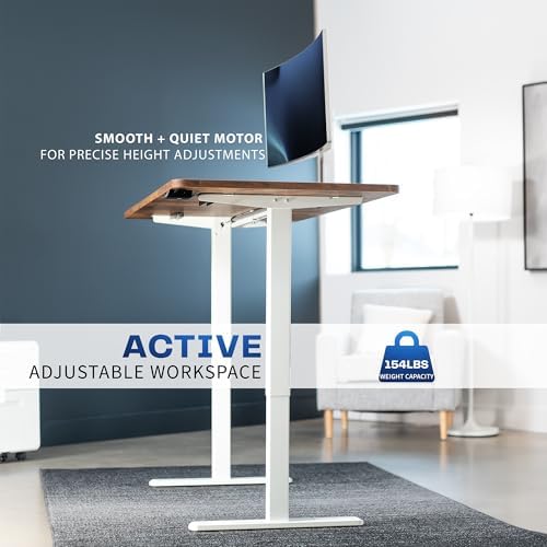 VIVO Rustic Vintage Brown 60 x 30 in Standing Desk, DESK-KIT-0W6N