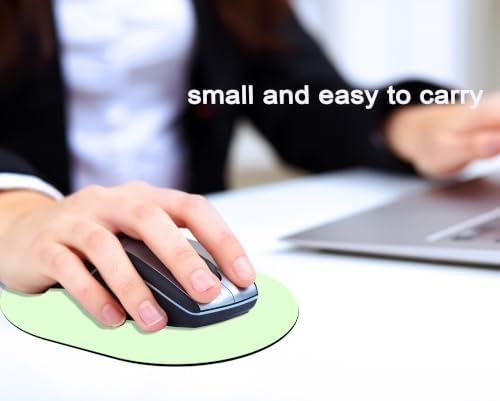 Small Mouse Pad, Mini Mouse Pad, Portable Waterproof with Anti-Slip Base, Green 5.5x7 Inch