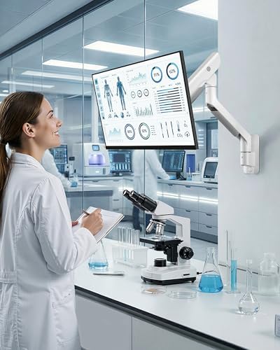 monTEK Monitor Wall Mount for 17-57" Ultrawide, 59.4 lbs, White