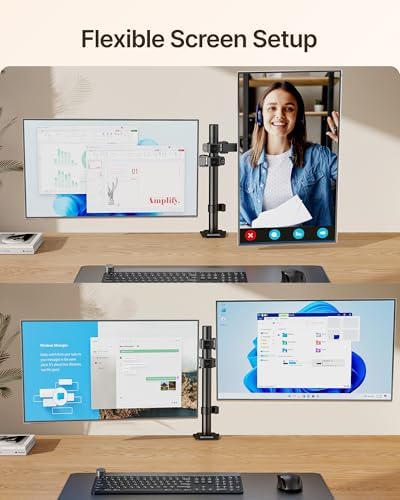 monTEK Dual Monitor Stand for 17-32" Screens, 22 lbs Each