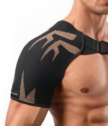 Rotator Cuff Shoulder Brace for Women & Men with Copper Fiber