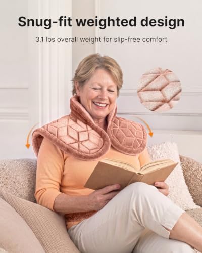 RENPHO Weighted Heating Pad for Neck, Shoulders & Back, Christma Gifts