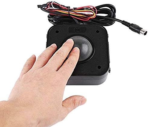 Arcade Trackball Mouse,4.5cm Lighted Illuminated Round LED Trackball Mouse PS/2 PCB Connector for Arcade (Trackballs)