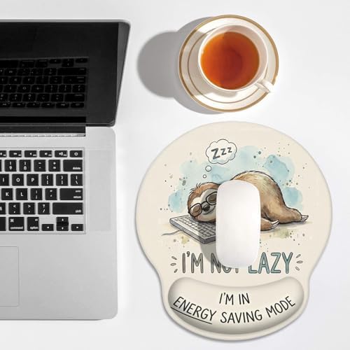 Britimes Ergonomic Mouse Pad with Wrist Support, Sloth Kawaii