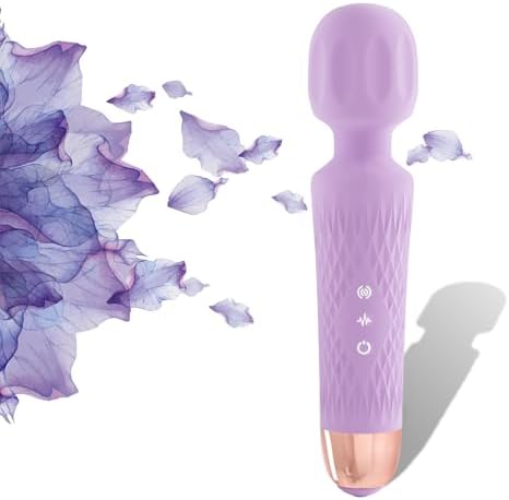 Niclove Personal Massager - Powerful & Quiet Wand Massager (Purple)