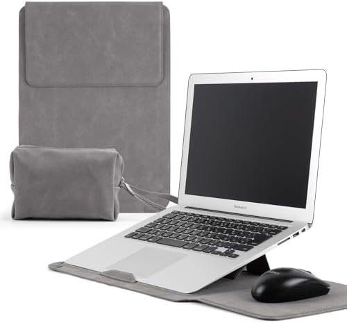15-16 inch Laptop Sleeve Case with Stand for MacBook Pro 16/Air 15