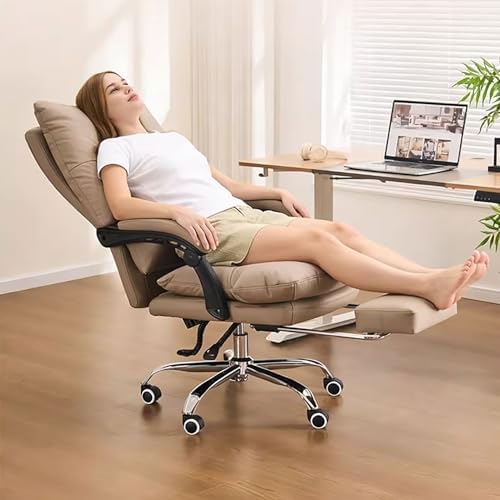 Big & Tall High Back Leather Gaming Chair Sturdy Metal Base Retractable Foo