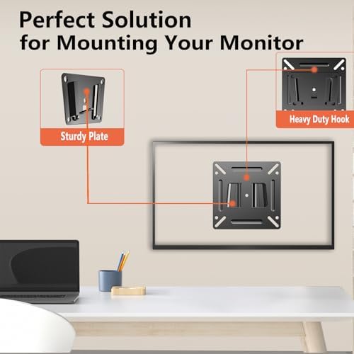 Monitor Wall Mount for 14-24 Inch Low Profile RV TV Wall Bracket