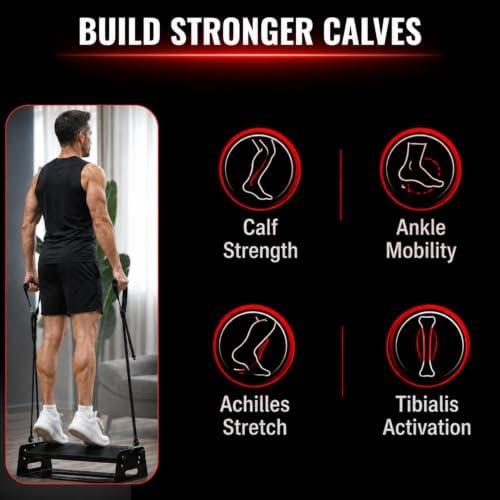 Calf Raise Block, Adjustable Angle & Height, Steel, 880lbs