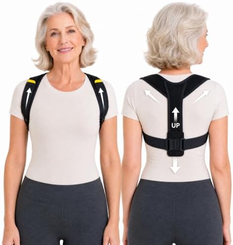 Seniors Women's Shoulder Posture Corrector, Upper Back Brace for Home Use