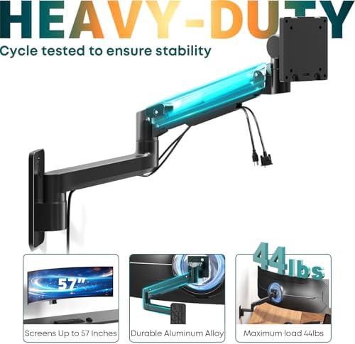 Monitor Wall Mount for 17-57-inch Screens, Heavy Duty