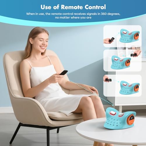 Neck Massager 2026, 3-in-1 Portable Cervical Support Pillow with Heat & Vibration, 6 Adjustable Intensities, Cordless USB-C for Home Office Travel Gift