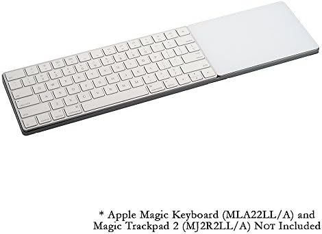 CraftMaster Union Tray for Apple Magic Keyboard and Apple Magic Trackpad 2 - Metal Dock Stand Controls Your iMac or Laptop Remotely, Premium Home and Office Accessory - Space Gray