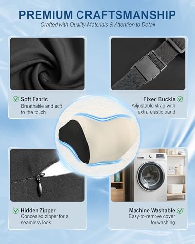 Allaboutsla 2-Pack Car Neck Pillow, Car Headrest Pillow for Neck Support