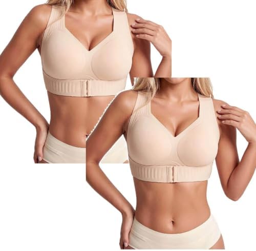 Posture Bra for Women Front Closure Cross Corrector Support Bra
