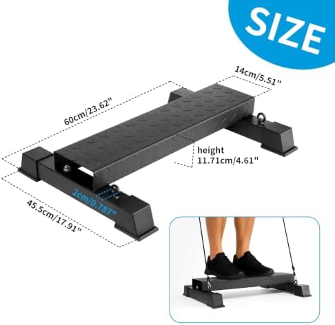 Steel Calf Raise Block, Heavy-Duty Stretch Platform, Leg Workout Equipment