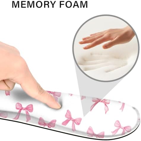 Desk Pad and Keyboard Wrist Rest, Large Mouse Pad + Keyboard Pad+Mouse Wrist Support, Non-Slip Desk Mat Protector for Office, Home 31.5×11.8 Inches Pink Bow