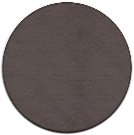 Home Decor Non Slip Kitchen Office Circle Rug, Machine Washable Modern Round Area Rug, Room Sofa Yoga Soft Round Carpet Grey, 36inch