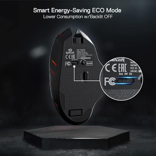 Redragon M690 PRO Wireless RGB Gaming Mouse 8000 DPI Remapping Keys