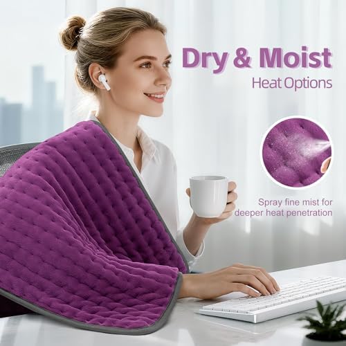 17"x33" Heating Pad for Back Pain Relief, Extra Large Electric Heated Pads