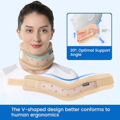 Velpeau Dual-purpose Neck Brace for Neck Pain and Support, Sleep Apnea L