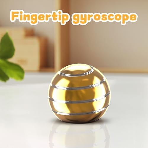 Kryfa 1.54in Kinetic Desk Toy ADHD Stress Relief Gift Adults, Gold