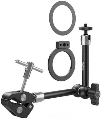 SmallRig Magic Arm Clamp, Phone Mount for Magsafe & Magnetic Adapter Ring