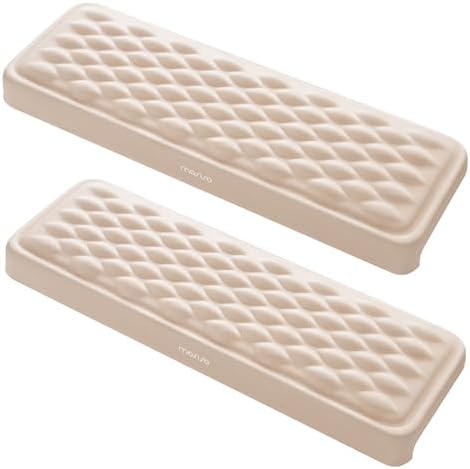 MOSISO Arm Rest for Desk, L-Shaped Desk Elbow Pad for Desk, Apricot